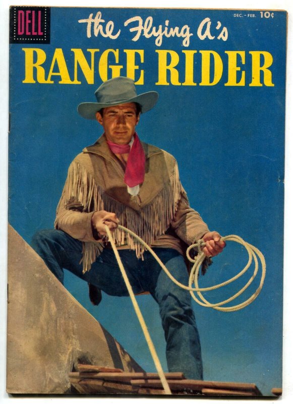 The Flying A's Range Rider #16 1957- Dell Western- Jock Mahoney FN