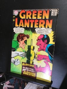 Green Lantern #52 (1967) Mid-grade black Sinestro cover! FN! Ton early DC listed