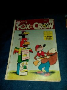 Fox And The Crow #66 dc comics 1961 silver age funny animal hound and hair