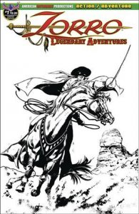 Zorro: Legendary Adventures 1-B Black & White Cover 1/400 VF/NM