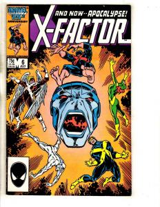 X-Factor # 6 FN Marvel Comic Book 1st Apocalypse Appearance X-Men Wolverine J318