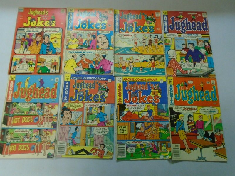 Silver + Bronze age Archie Jughead's Jokes + World lot 48 different avg 4.0 VG