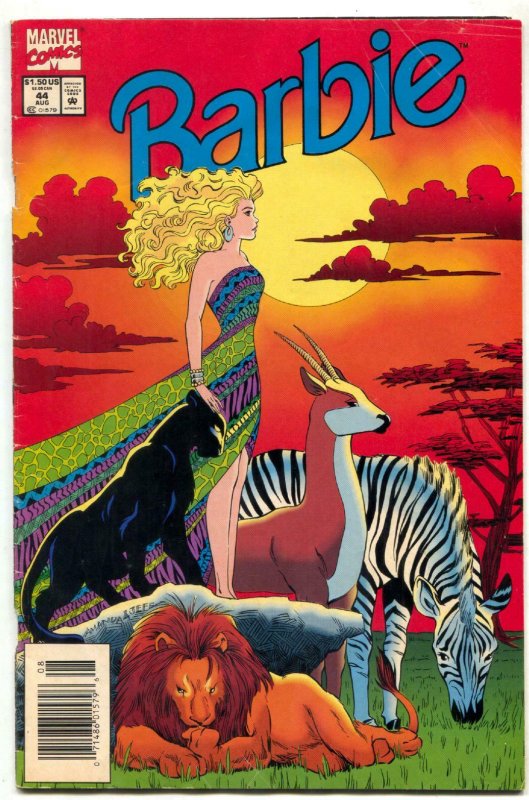 Barbie #44 1994- Jungle cover- Marvel VG-