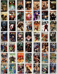 Lot of 49 Comics (See Description) Justice League, Iron Man, Incredible Hulk,...