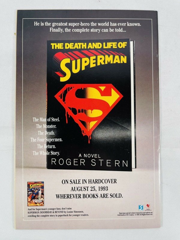 Adventures of Superman #505 Oct 1993 DC Comics Key Issue Comic Book Foil Cover