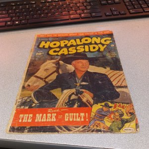 HOPALONG CASSIDY 65 fawcett comics PHOTO COVER WILLIAM BOYD (1952) western hero