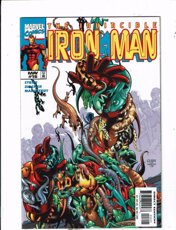 Lot of 6 The Invincible Iron Man Marvel Comic Books #12 13 14 15 16 17 AH6