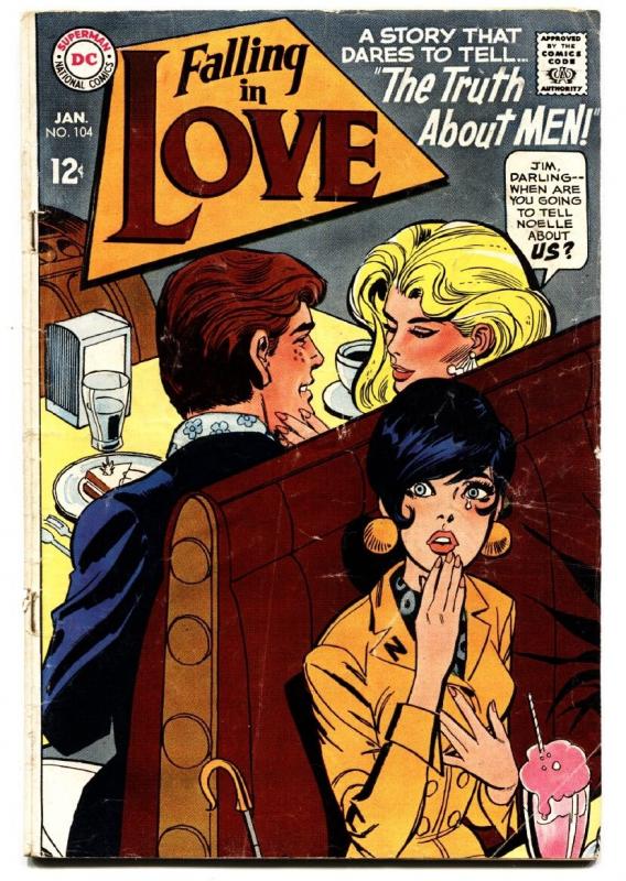 FALLING IN LOVE #104 1969-DC ROMANCE COMICS-FASHIONS VG