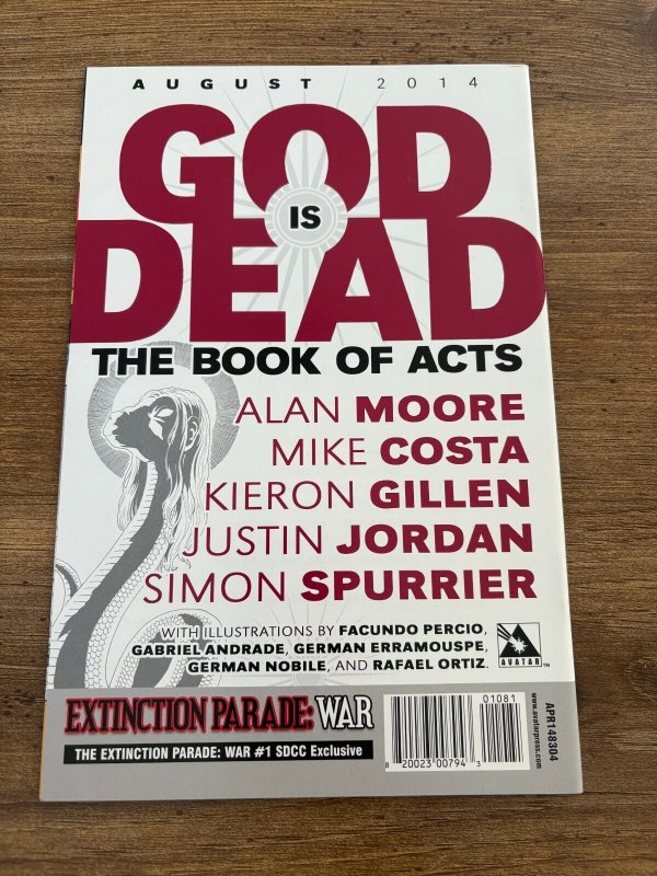 Max Brooks Extinction Parade War # 1 NM Variant Cover Avatar Comic Book 1 J292