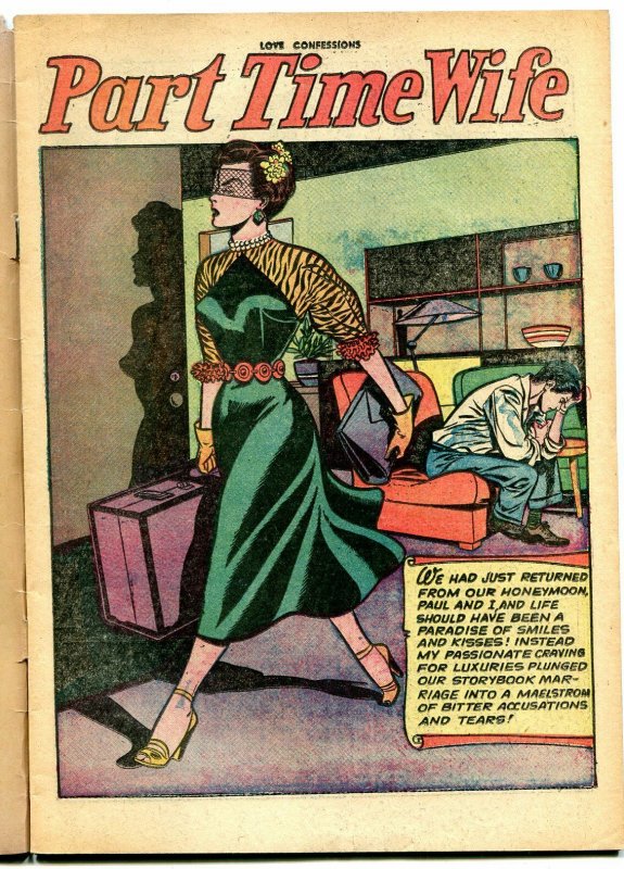 Love Confessions #18 1952- Golden Age Romance- Part Time Wife FN 