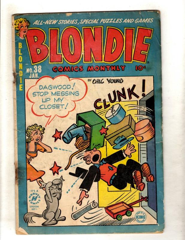 Blondie # 38 GD Golden Age 1952 Comic Book Chic Young Dagwood King Feature JL15