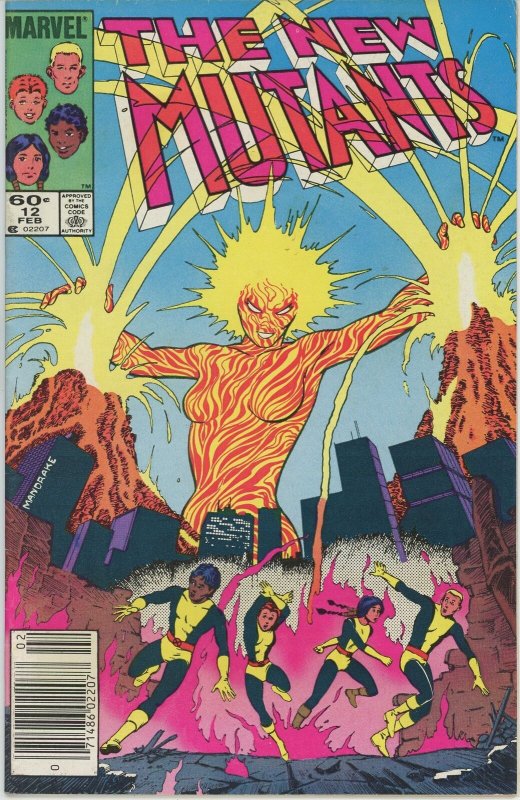 New Mutants #12 (1983) - 6.5 FN+ *Sunstroke* Newsstand 