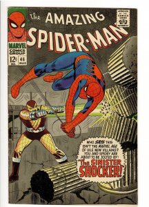 AMAZING SPIDERMAN 46 F+ 6.5 1st APPEARANCE SHOCKER!!