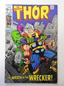Thor #171 (1969) VG+ Condition moisture stain