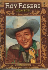 1951 Roy Rogers #37 ~Christmas Photo CVR~ (Grade 4.0) WH