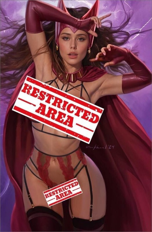 Scarlet Witch Cosplay 4 Book Variant Set by Nathan Lorenzana BooKoo Bear Babes