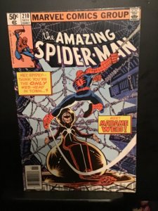 The Amazing Spider-Man #210 (1980) 1st Madam Web! High-grade VF/NM Wow!