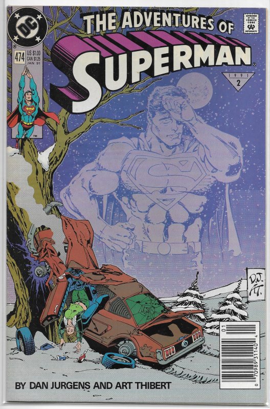 Adventures of Superman   vol. 1   #474 FN