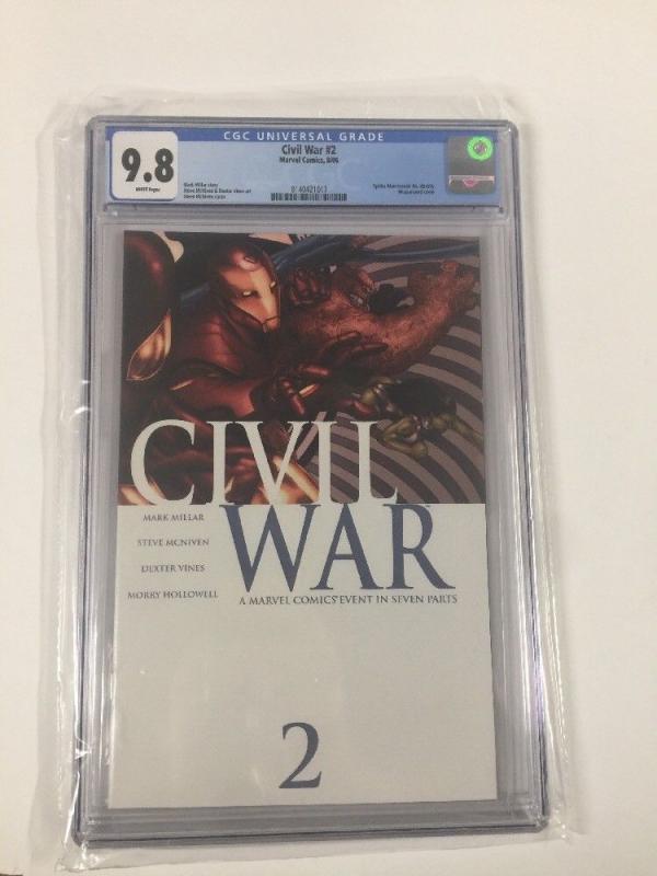 Civil War 1-7 1 2 3 4 5 6 7 All Cgc 9.8 White Pages 1st Ragnorok