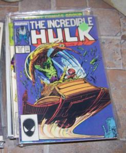 Incredible Hulk # 331 marvel 1987 mcfarlane +1ST NEW GRAY HULK+ JOE FIXIT 