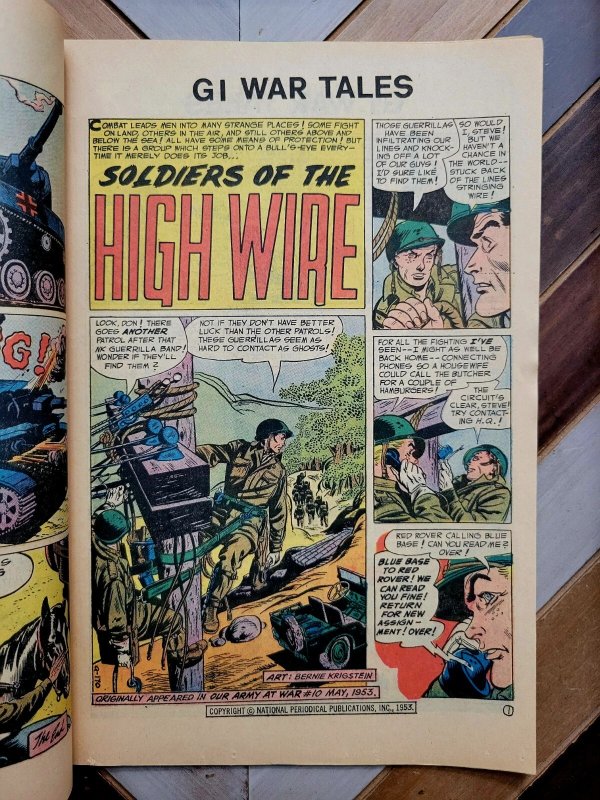 G.I. WAR TALES #4 VG 4.0 (DC 1973) Final Issue / Joe Kubert Cover + Mort Drucker