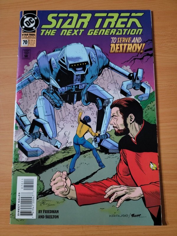 Star Trek The Next Generation #70 Direct Market Edition ~ NEAR MINT NM ~ 1995 DC