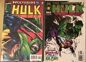 INCREDIBLE HULK VOL.3 #8 MARVEL AND INCREDIBLE HULK #454 WOLVERINE GUEST STARS