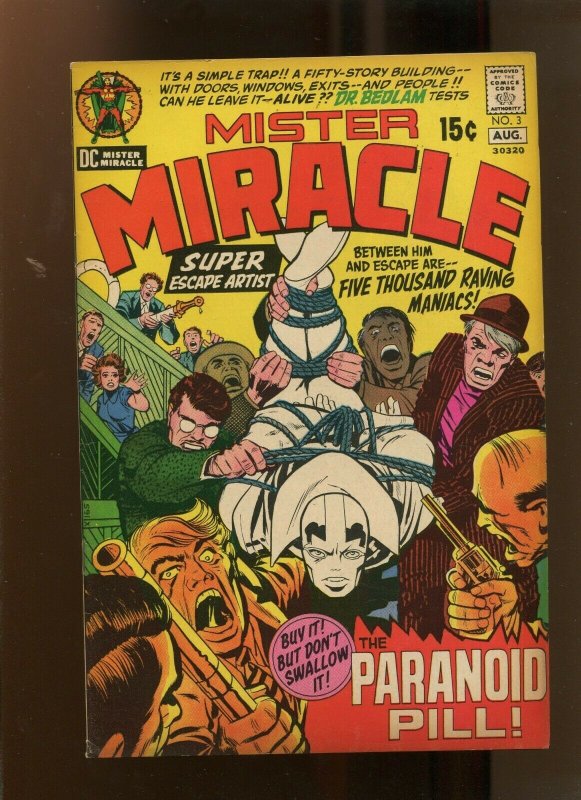 MISTER MIRACLE #3 (VF-) THE PARANOID PILL! 1971