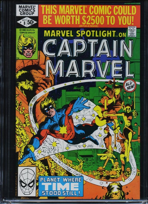 MARVEL SPOTLIGHT V2 #8 - CGC-9.8, WP - Captain Marvel - Miller - Highest graded!