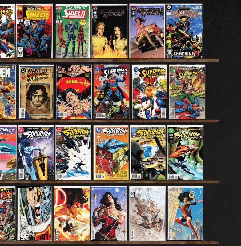 Huge Lot 140+ Comics with Action Comics, The Uncanny X-Men & More!