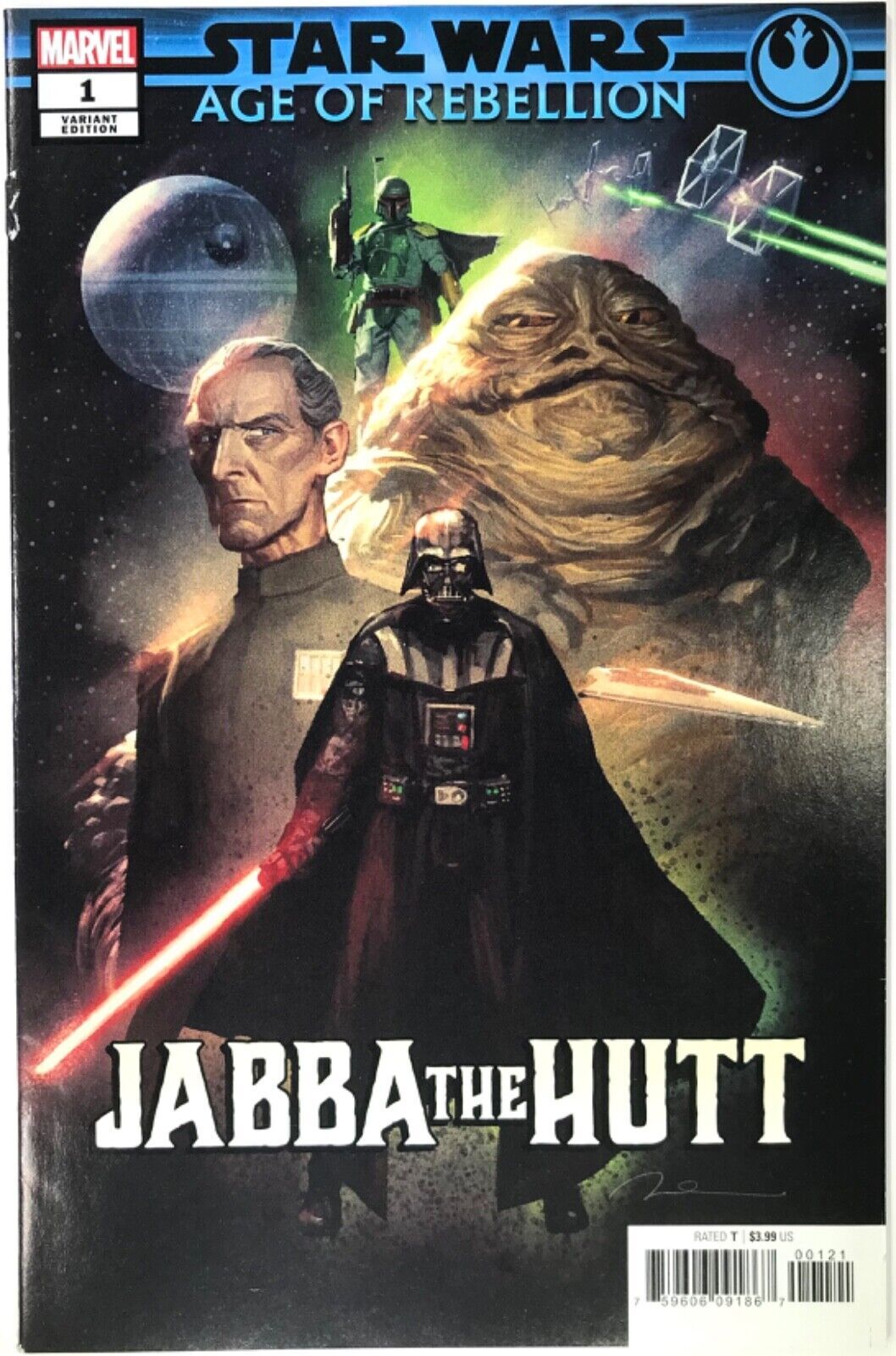 Star Wars Age Of Rebellion Jabba The Hutt Comic 1 Parel Variant — 2019 Marvel F Comic Books 5272