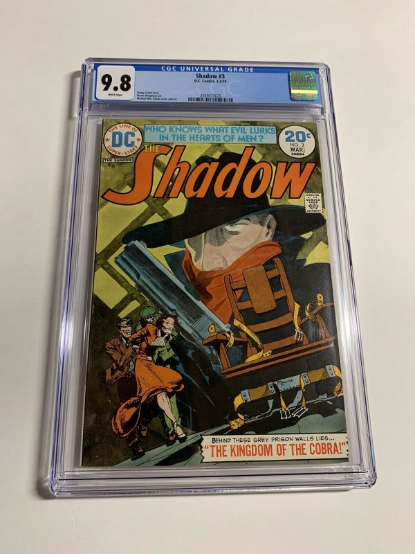 The Shadow 3 Cgc 9.8 White Pages Dc Comics Bronze Age 025