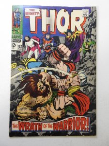 Thor #152 (1968) VG+ Condition centerfold detached top staple