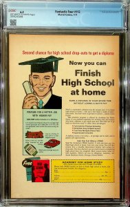 Fantastic Four #112 (1971) - CGC 6.5 - Cert #3979245008