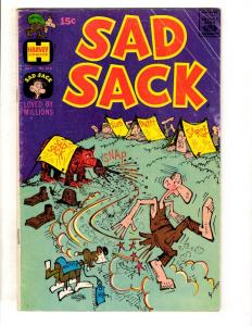 Lot Of 7 Sad Sack Harvey Comic Books # 173 193 203 209 214 225 238 Army JL40