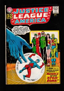 Justice League of America #14 (1962) VG- / ATOM JOINS