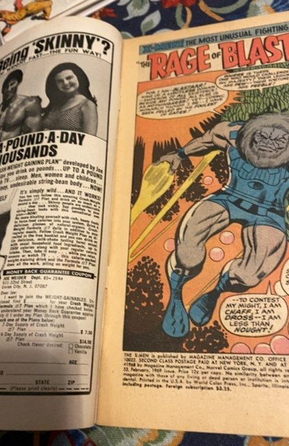 The X-Men #53 (1969)the rage of Blastarr see description