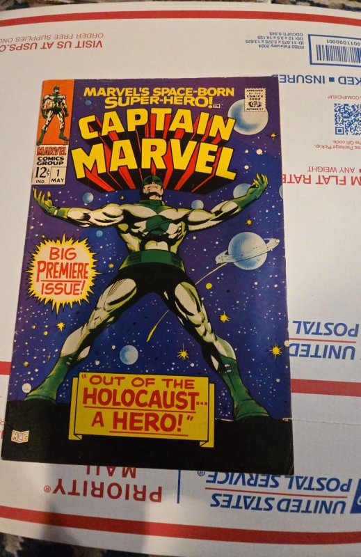 Captain Marvel #1 (1968) 1st solo series in this title