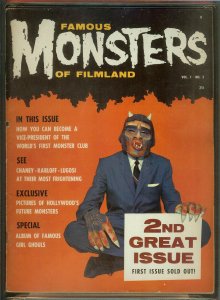 Famous Monsters Of Filmland 2  CGC 6.0   Dear Monster letters page begins 1958