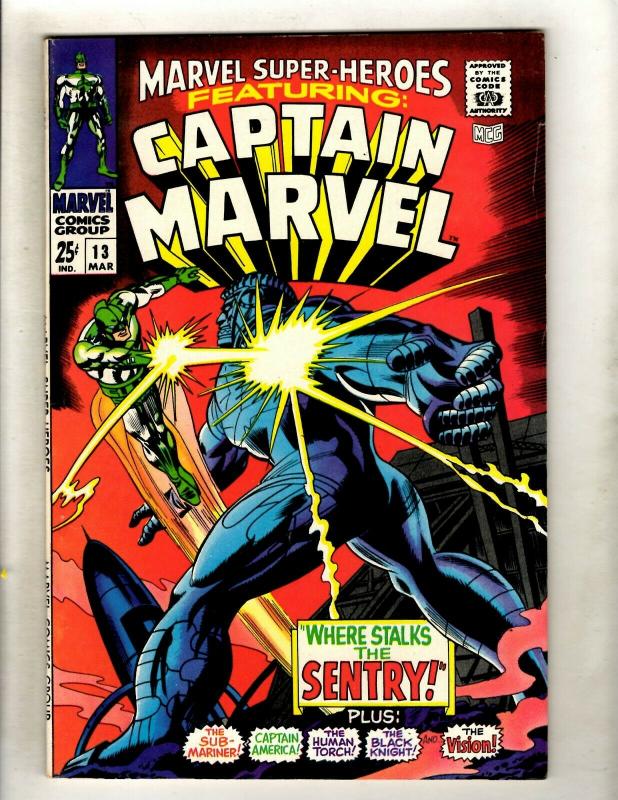 Marvel Super-Heroes # 13 VF Comic Book 1st Carol Danvers Appearance Captain HY1