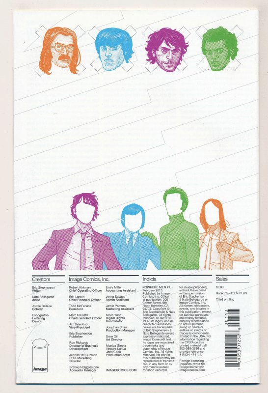 Nowhere Men (2012 Image) #1-6 NM