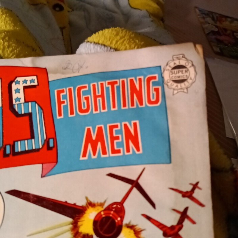1963 U.S. FIGHTING MEN #11 I.W./ Super Comics Silver age war Feather Fight