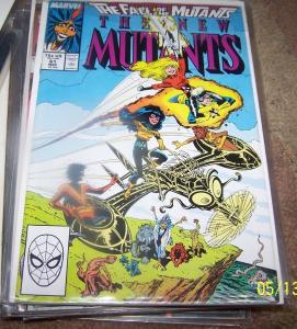 NEW MUTANTS  COMIC # 61 1987  MARVEL X MEN  fall of the mutants  magneto