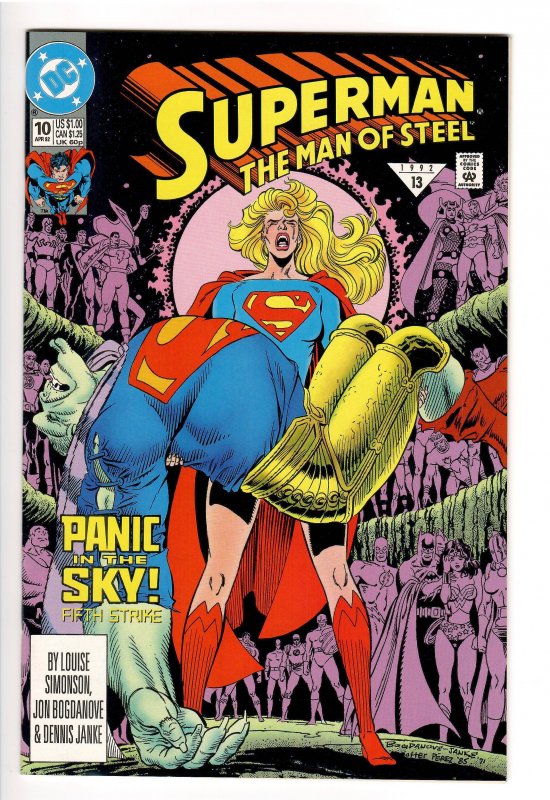SUPERMAN MAN OF STEEL 10;CRISIS #7 RIP OFF FRONT COVER!!