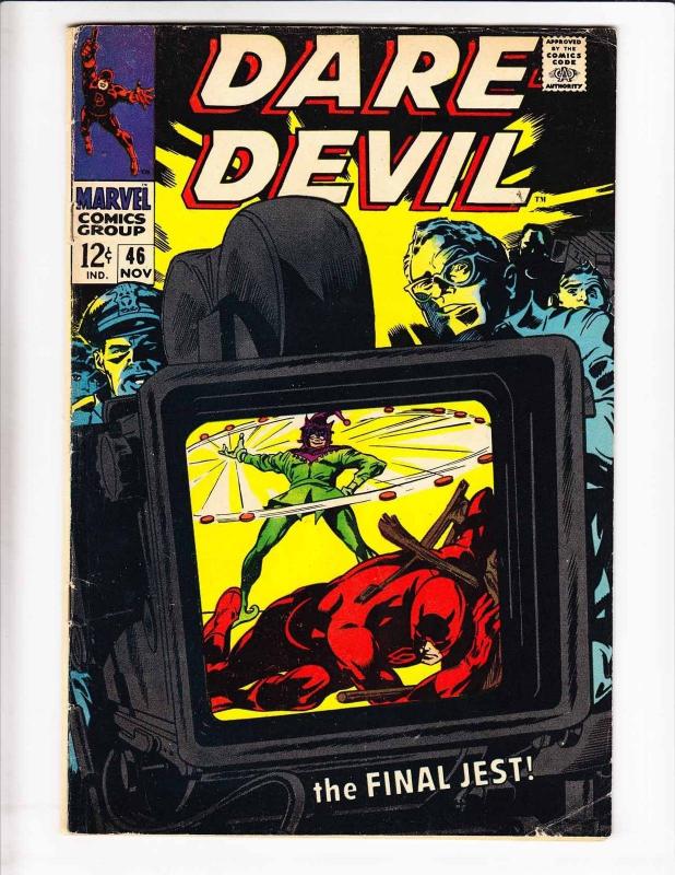 Daredevil [1968 Marvel] #46 VG stan lee - gene colan - jester - silver age