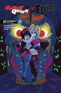 HARLEY QUINN X ELVIRA #1 CVR M INC 1:10 AMANDA CONNER ORIGINAL VAR