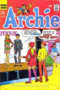 Archie #179 FN ; Archie | February 1968 Masc Female Fashion Cover