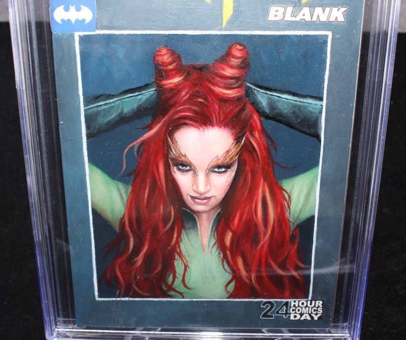 Batman Blank Comic #1 CGC (9.0) Signed & Painted by Carla Cohen - 2018