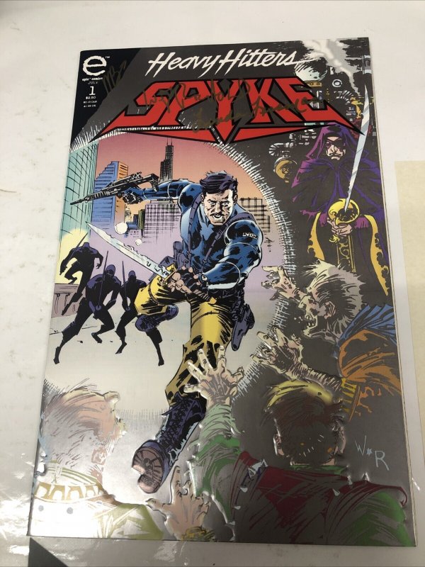 Spyke (1993) # 1 (VF) Variant • Epic Comics • Signed Baron • Reinhold • Lessman