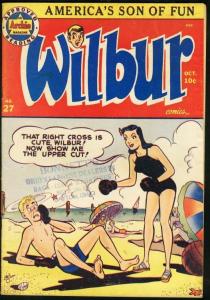 WILBUR COMICS #27-BOXING COVER-ARCHIE VG